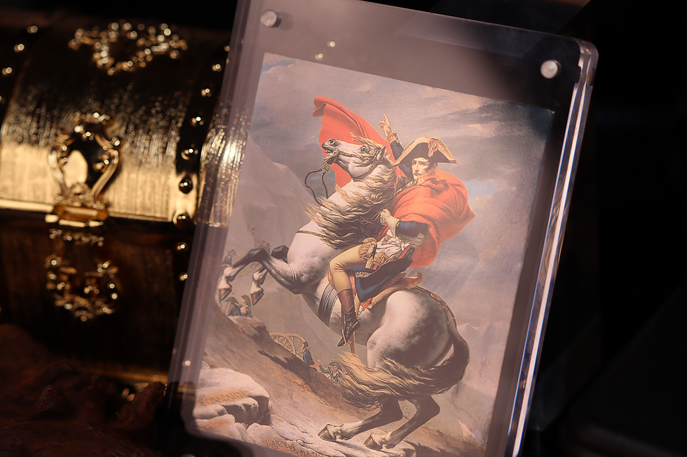 Miniature : Jacques-Louis David 1802 - Napoleon Crossing the Swiss Alps 1oz .999 Silver 2025