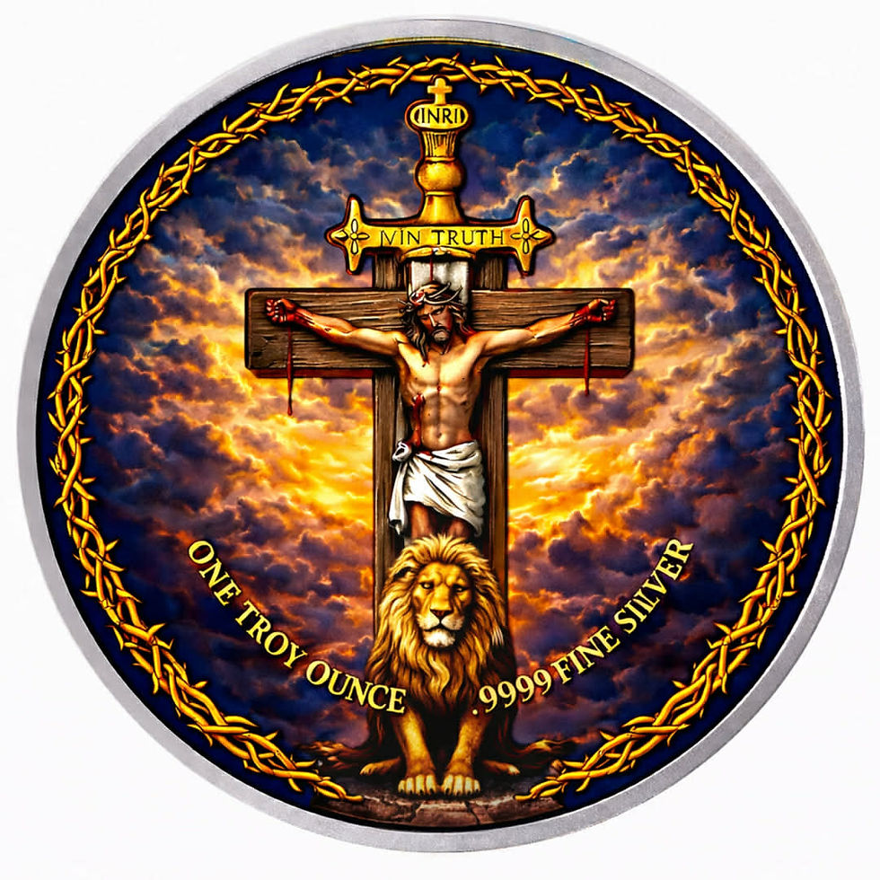 Miniatura: Sword of Jesus - The Lord & King of Truth 1 oz 999.9 Silver Coin 2$ niue 2023