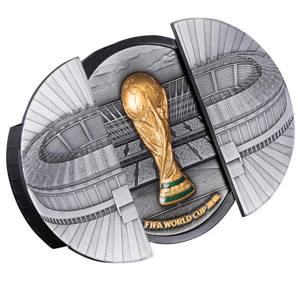 Thumbnail: STADIUM Sliding Door 5 Oz Silver Coin 10$ Solomon Islands 2026