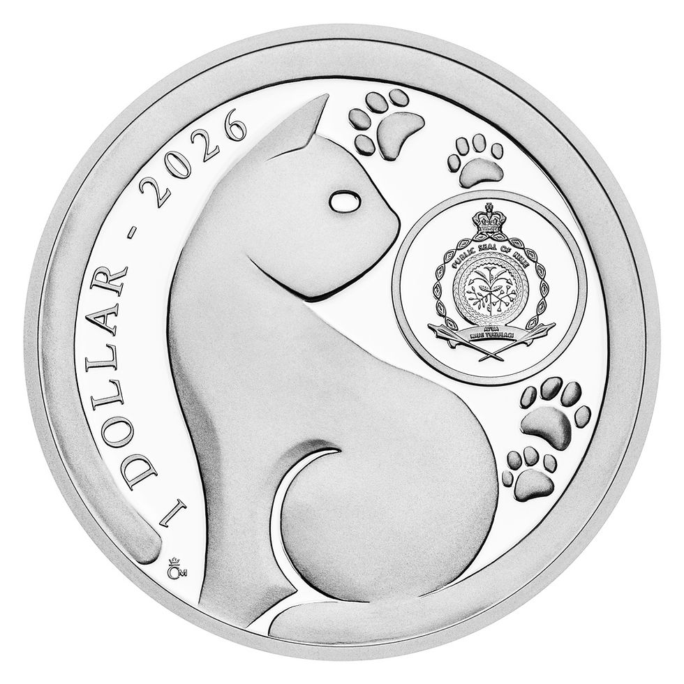 Miniatura: Abyssinian Cat: Cat Breeds Series - 1 Oz .999 Silver Coin - 1$ Niue 2026
