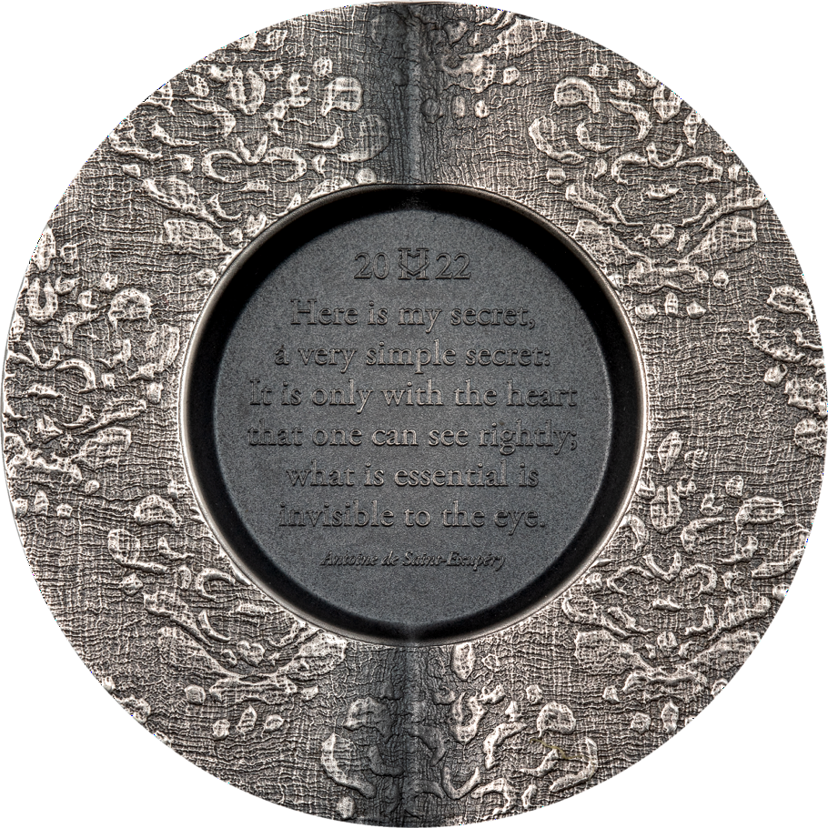 Miniatura: SECRET HEART 1 Oz Silver Coin 5$ Cook Islands 2022