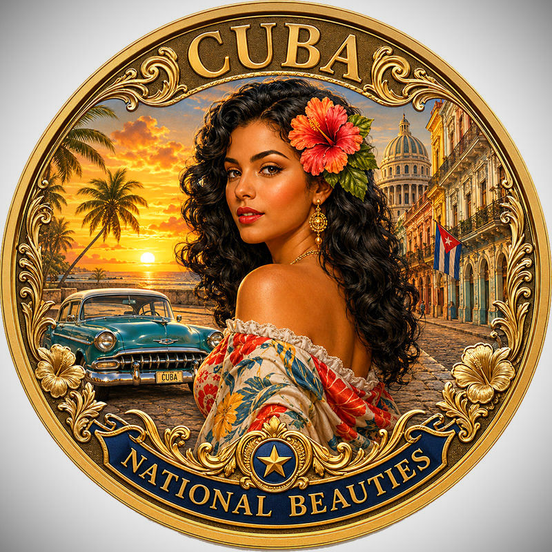 Cuba Seduction: National Beauties 1 Oz .999 Copper Round 2026