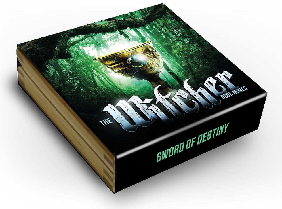 Miniatura: MIECZ PRZEZNACZENIA – SERIA WIEDŹMIN KSIĄŻKA – 2020 2 uncje Czystego Srebra Ultra High Re