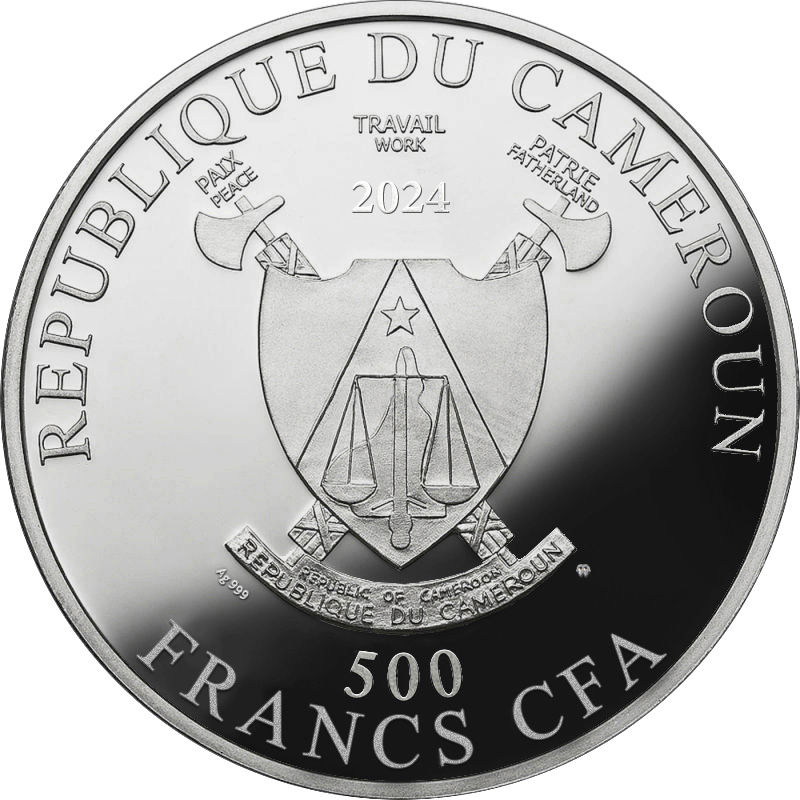 Thumbnail: Gustav Klimt - Portrait of Fraulein Lieser Silver Coin 500 Francs Cameroon 2024