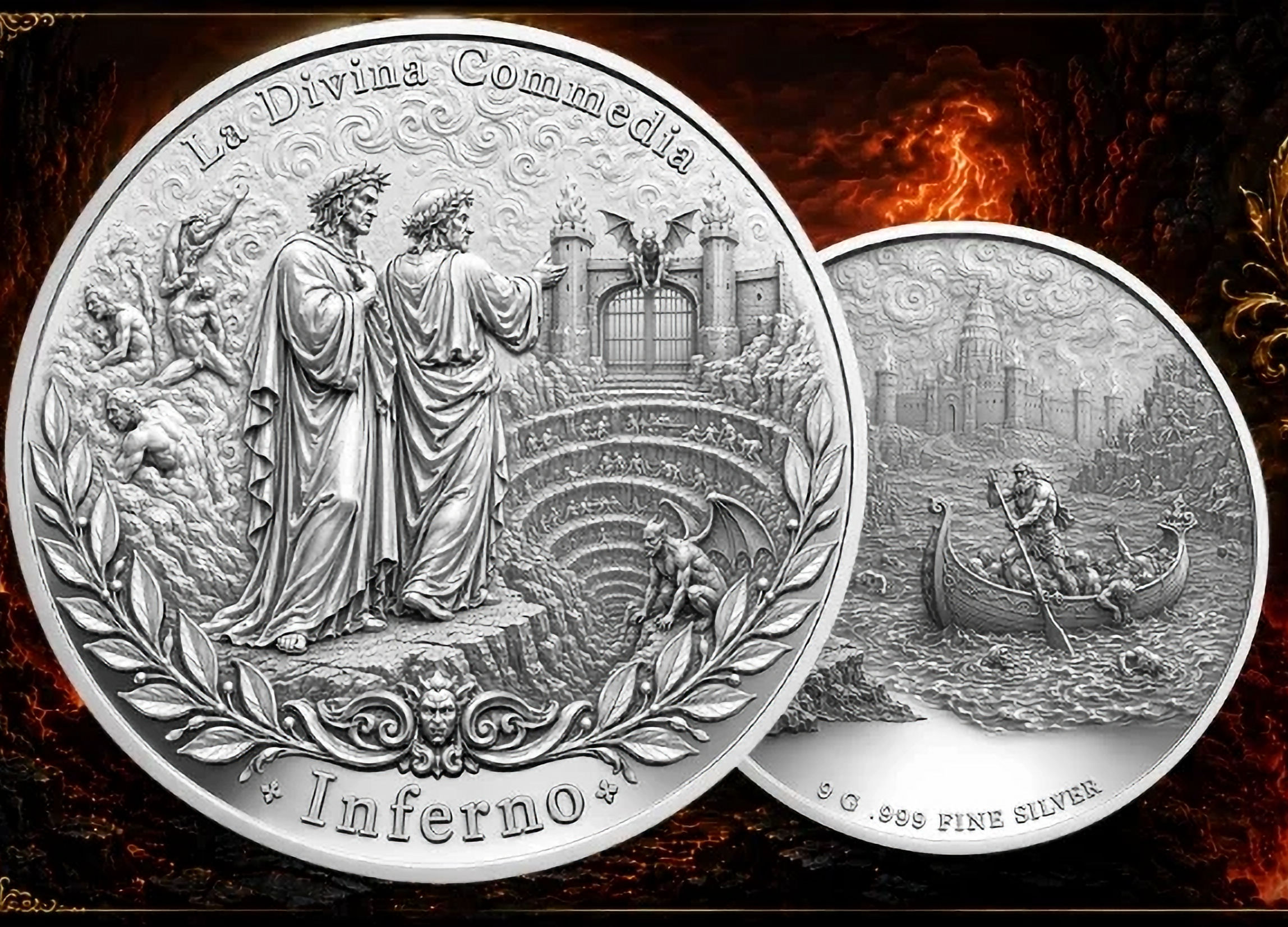 LA DIVINA COMMEDIA – INFERNO 1/4 Oz .999 Silver Medal 2026