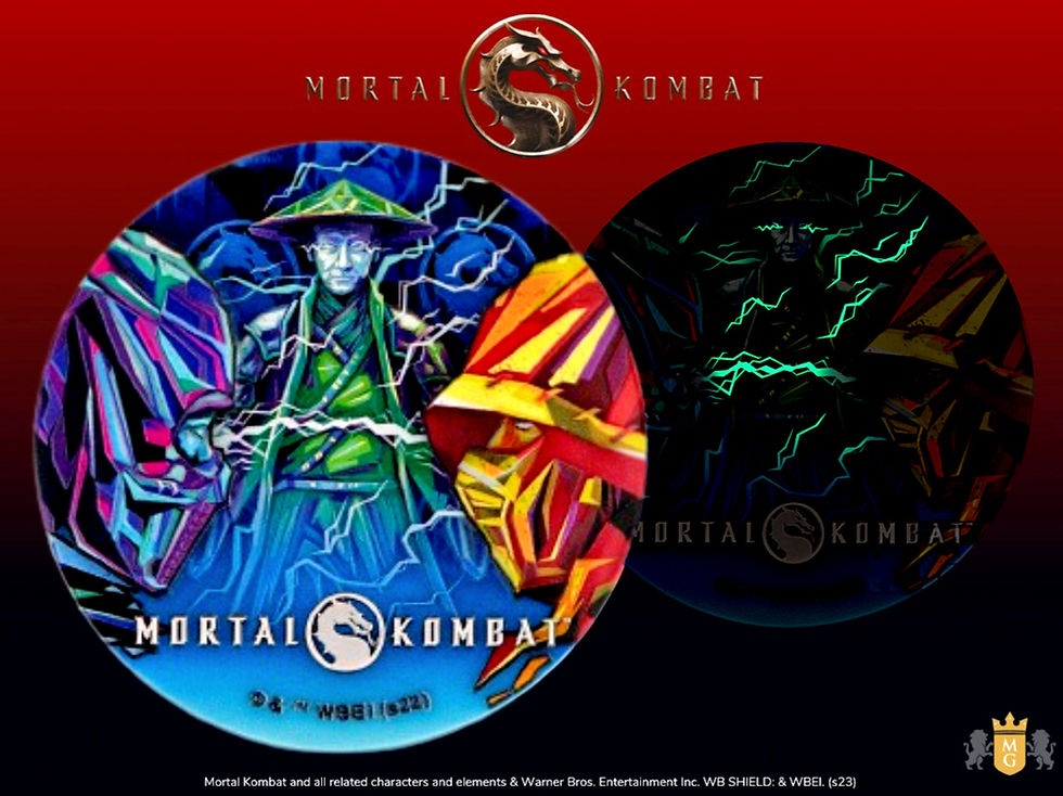 Miniatura: Mortal Kombat 2 oz .999  Silver High Relief $5 Niue 2023