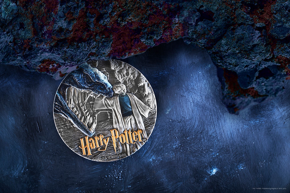 Miniatura: Harry Potter and the Chamber of Secrets - 200g .999 Silver - $15 Niue 2024