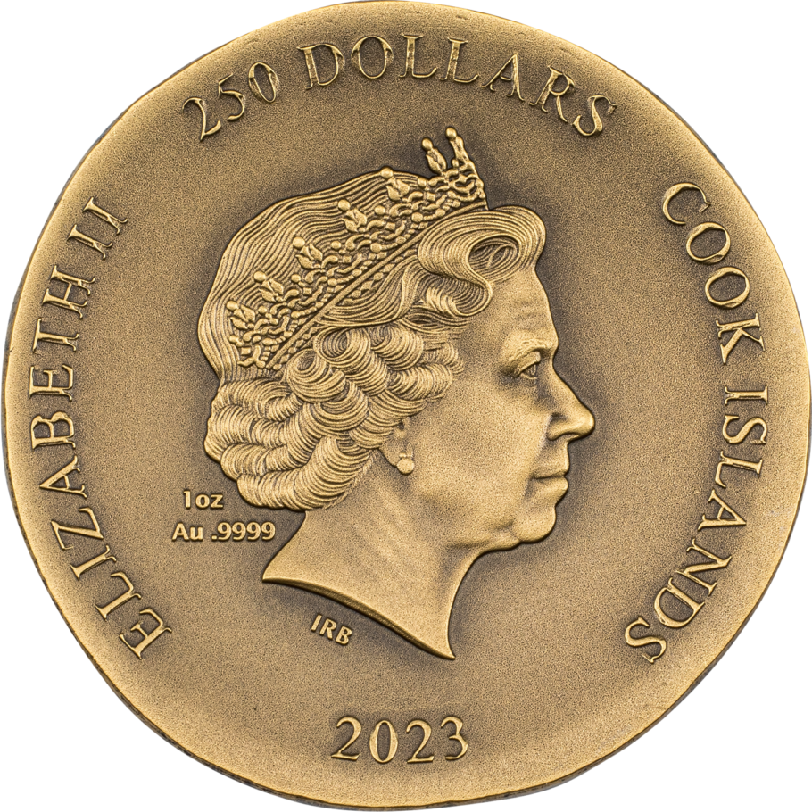 Miniatura: ARETHUSA Numismatic Icon 1 Oz Gold Coin 250$ Cook Islands 2023