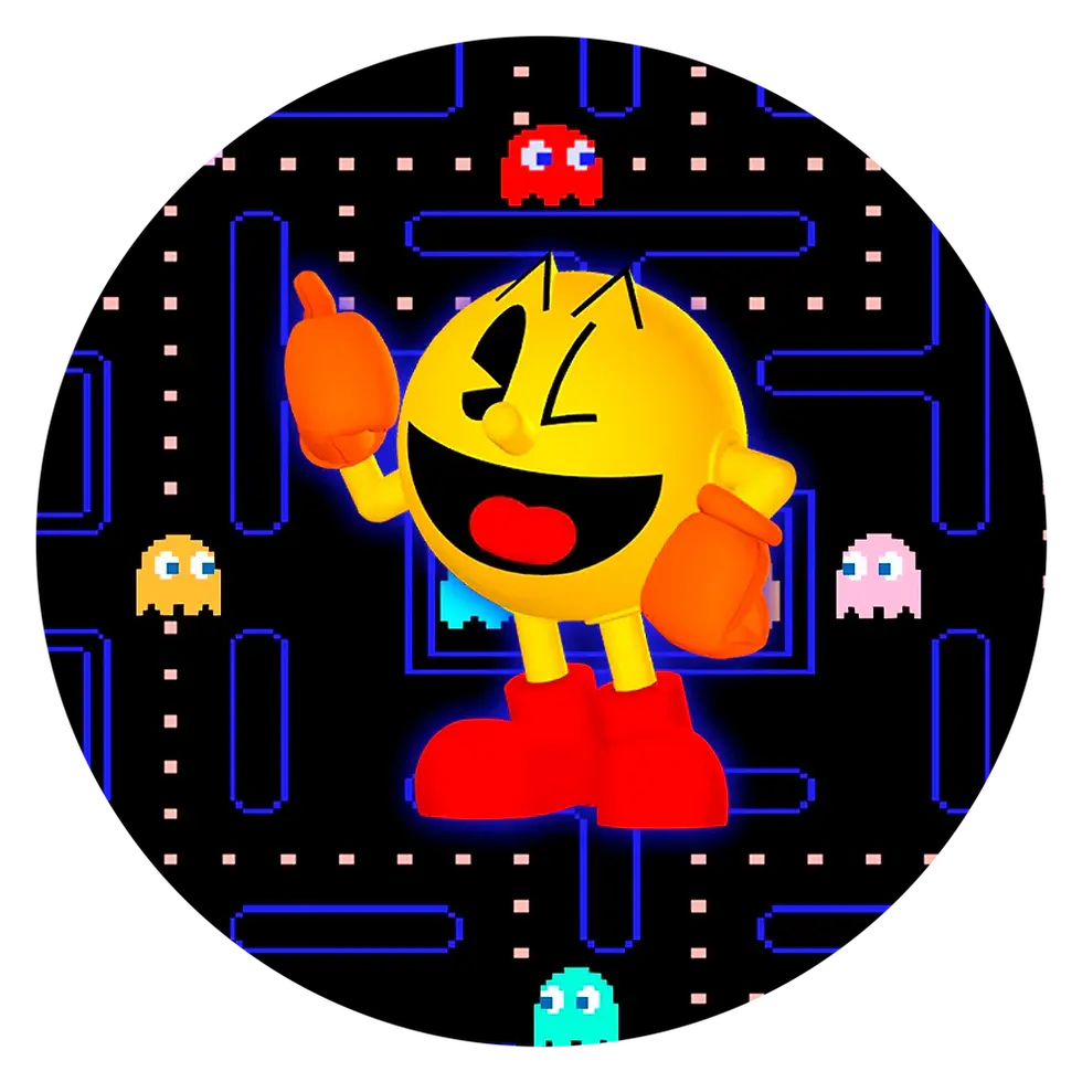 Thumbnail: Pac-Man 1oz .999 Silver Game Token Medal Colorized 2024