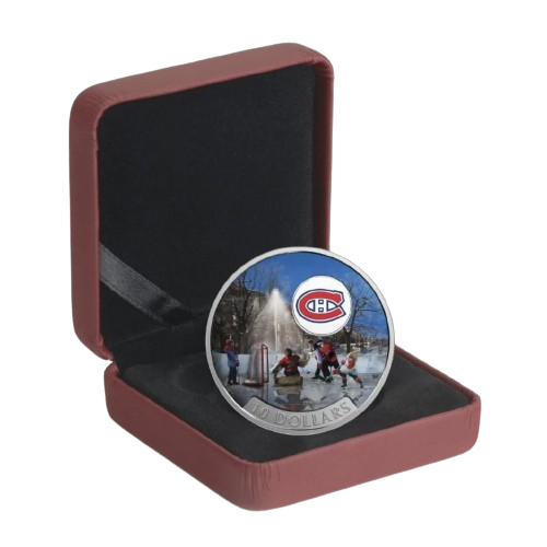 Miniatura: 2017 $10 Fine Silver Coin with Colour - Passion To Play: Montreal Canadiens