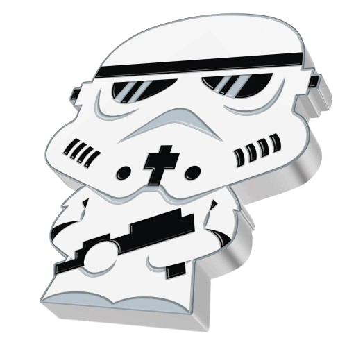 Thumbnail: Stormtrooper Chibi Star Wars Series 1 oz Proof Silver Coin Niue 2020