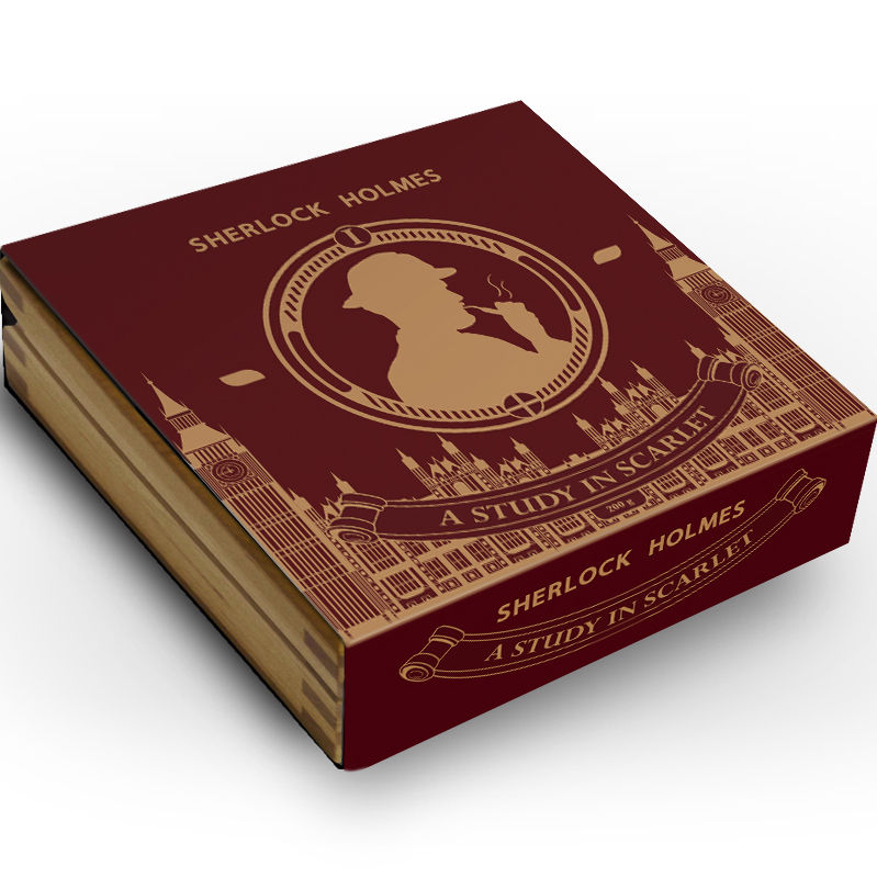 Miniatura: A Study in Scarlet - Sherlock Holmes -200g High Relief Silver Coin $15 Niue 2024