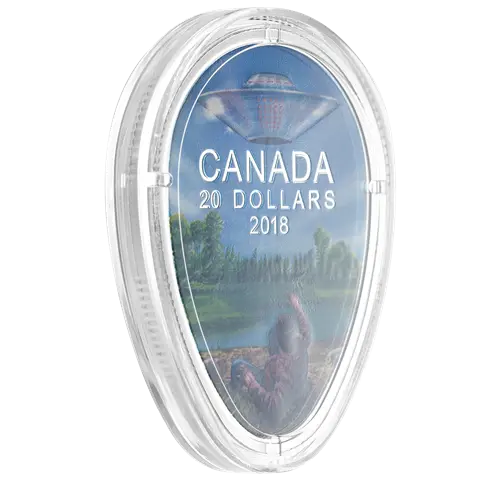 Miniaturbild: 2018 Canada Unexplained Phenomena The Falcon Lake Incident 1 oz Silver Coin