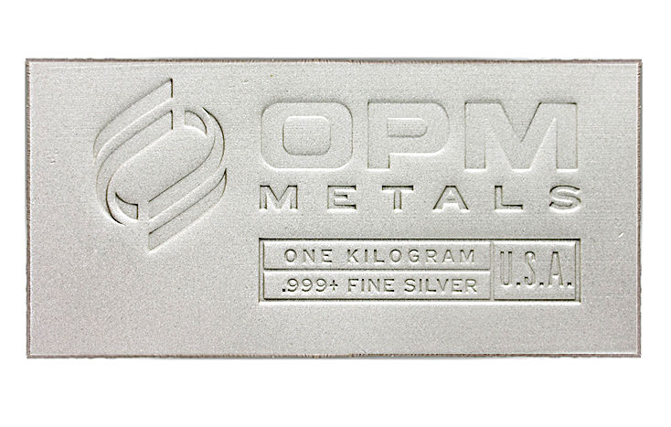 Miniatura: 1 KG KILO Srebro w sztabach Ohio Precious Metals