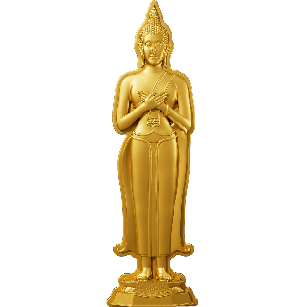 Miniature : Friday Buddha - The Posture of Contemplation 1oz Silver Coin 5000F Chad 2024