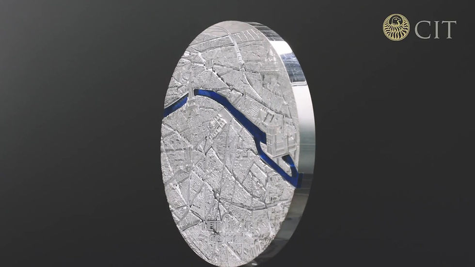 Miniatura: TIFFANY ART METROPOLIS Paris 1 Kg Silver Coin 50$ Palau 2021