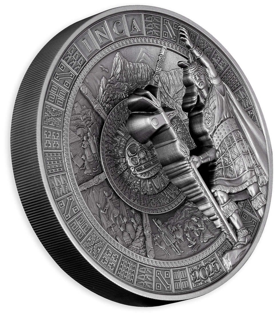 Miniatura: INCA EMPIRE Multiple Layer 1 Kg Kilo Silver Coin 20$ Samoa 2025
