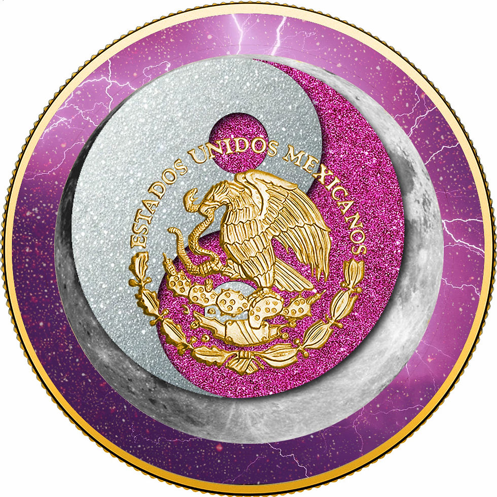 Miniatura: SUN & MOON Electric Pink Storm 1 Oz Silver Coin Mexico 2024