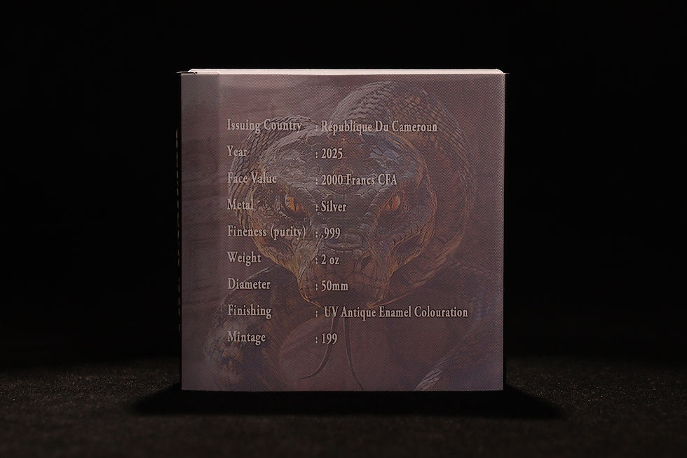 Miniature : Basilisk: The Gaze of Death - Legends of the Serpentine Realm - 2 oz Silver 2025