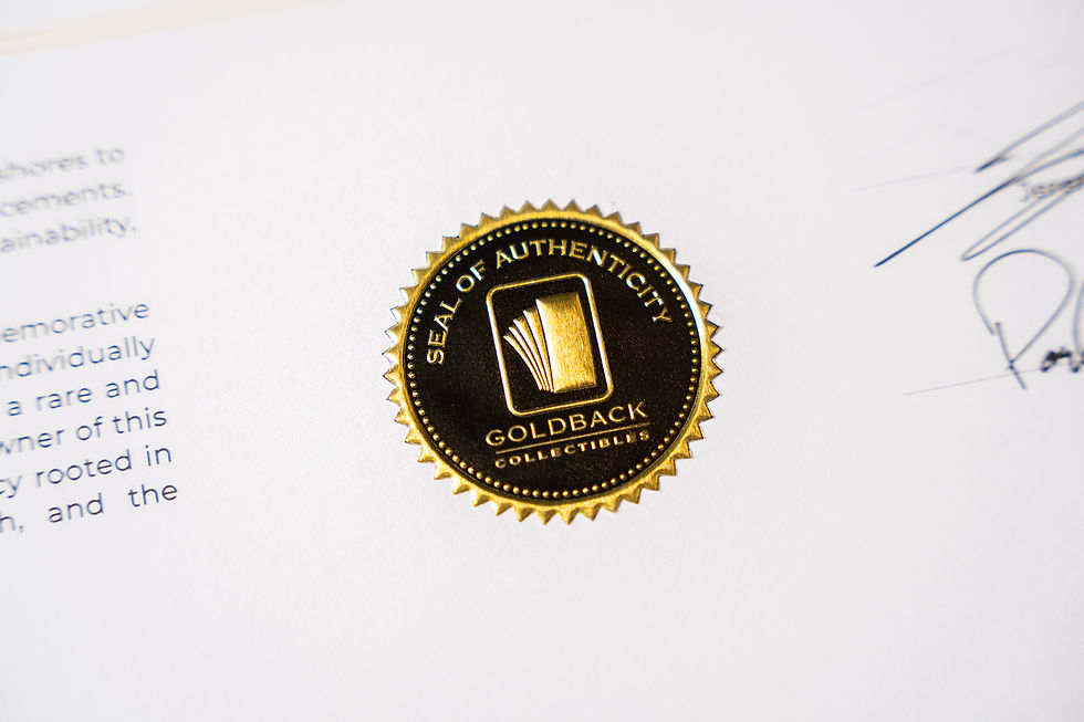 Miniatura: Arizona Goldback 8-Note Signed &amp; Framed Limited Edition Set