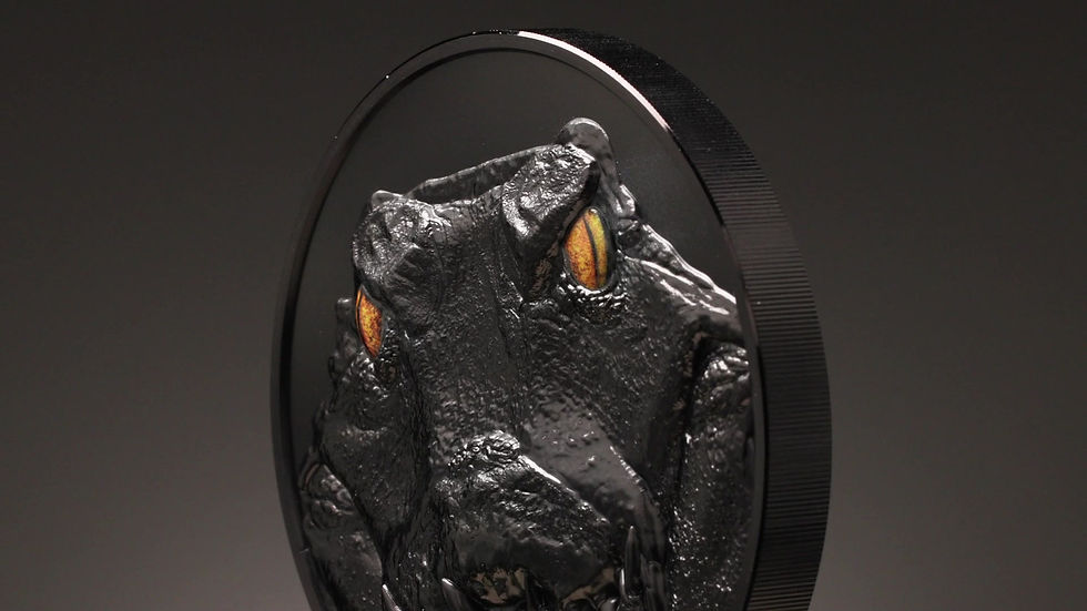 Miniatura: CAIMAN Hunters By Night 1kg Kilo Silver Coin 50$ Palau 2024
