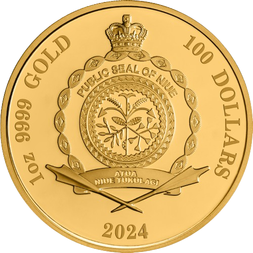 Miniaturbild: Alien Encounters Proof 1 oz 999.9 Gold Coin $100 Niue 2024