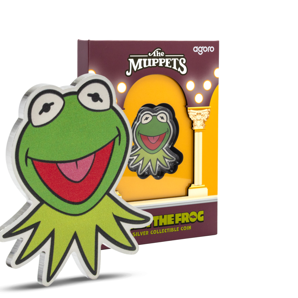 The Muppets 70th Anniversary Kermit the Frog 1 oz Silver Coin $2 Niue 2025