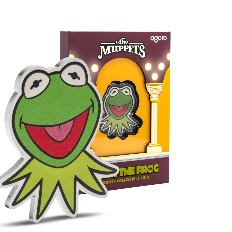 The Muppets 70th Anniversary Kermit the Frog 1 oz Silver Coin $2 Niue 2025