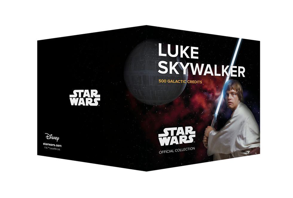 Miniatura: Luke Skywalker: Star Wars Bank Note in Folder 500 Galactic Credits