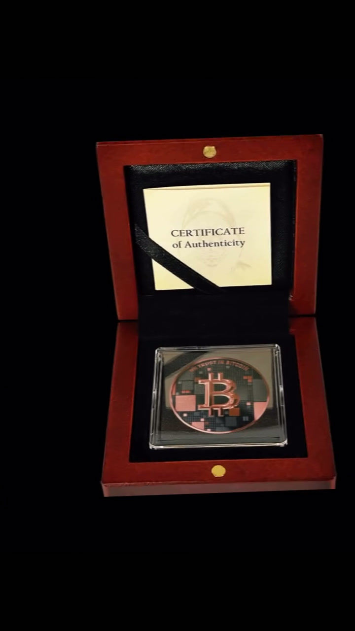 Miniatura: Project Dolphin: Ruthenium Rose Gold Edition Silver Coin Satoshi 2026 in ApoPAXX