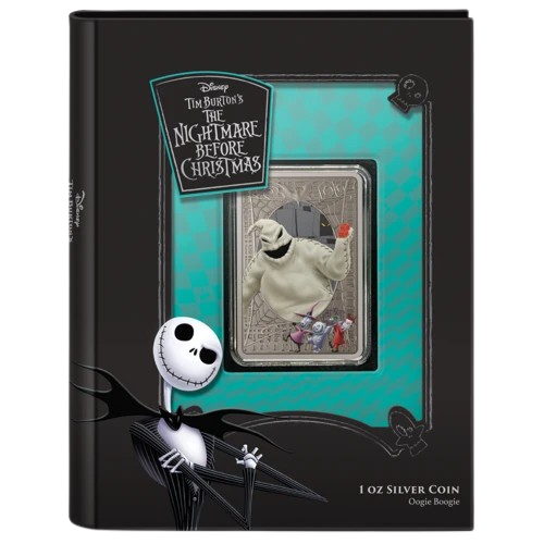 Miniaturbild: DER Albtraum vor Weihnachten OOGIE BOOGIE – 2021 1 OZ PURE SILBER COIN – NIUE