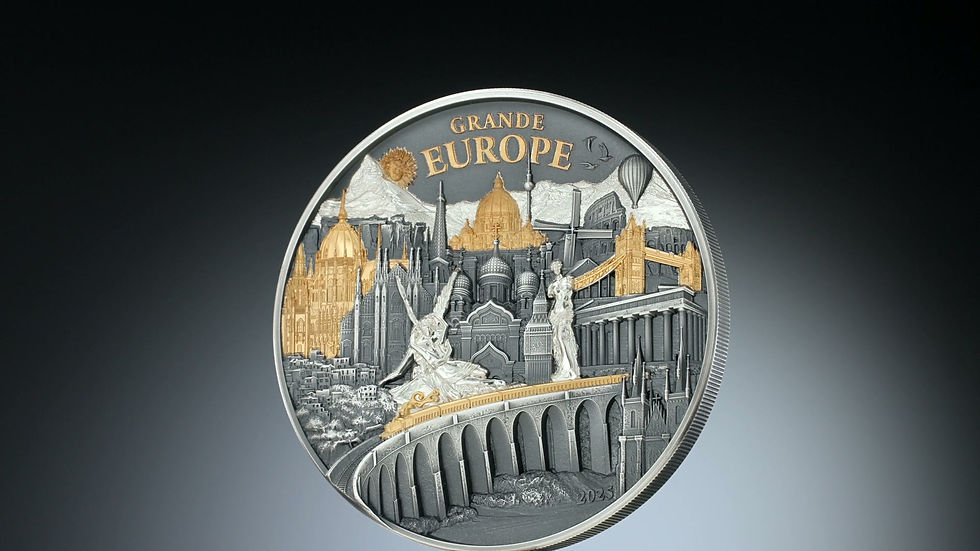 Miniature : GRANDE EUROPE Hidden Treasure 3 Oz Silver Coin 20$ Cook Island 2025