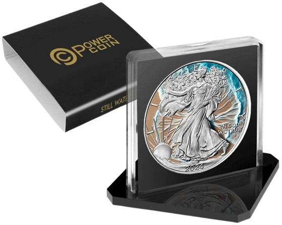 Miniatura: STILL WATERS Walking Liberty 1 Oz Silver Coin 1$ USA 2024