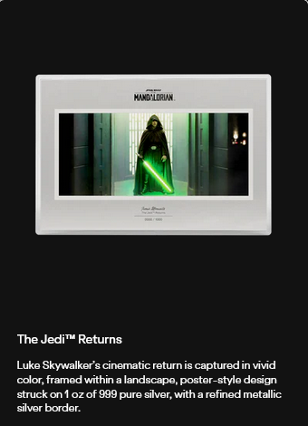 Miniatura: The Mandalorian - The Jedi Returns 1 oz Silver Collectible Foil
