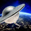 Miniaturbild: Levitating UFO Flying Saucer 20g .999 Silver Coin 5000 Francs CFA Chad 2024