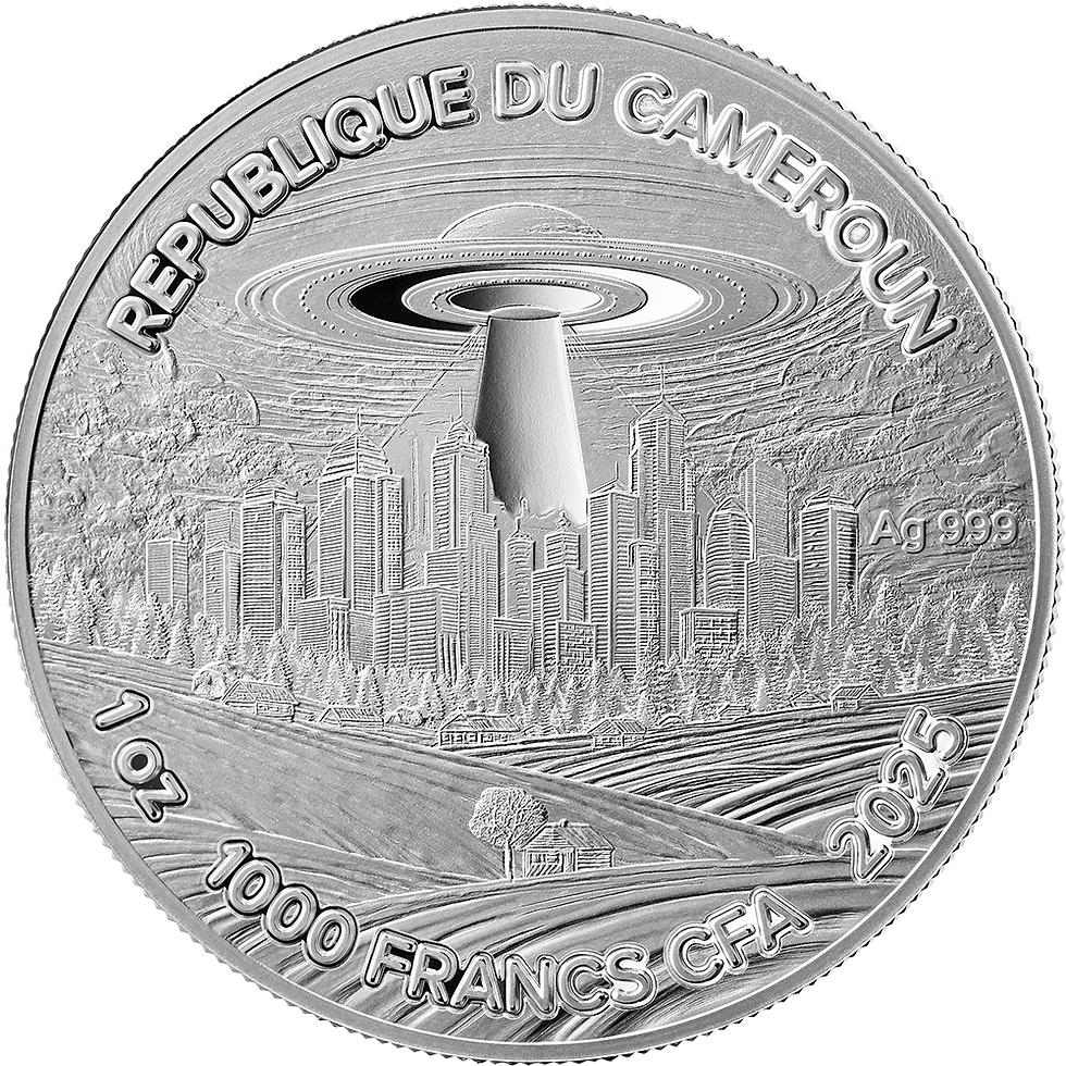 Miniatura: Girl with a Pearl Earring Strangers Among Us 1 oz Proof Silver Cameroon 2025