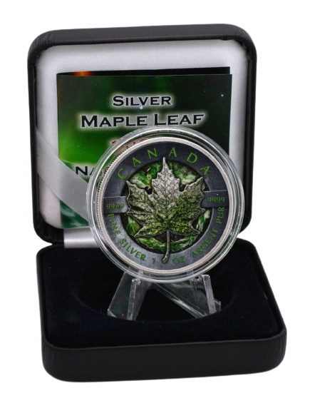 Miniatura: Nature Power Edition Maple leaf 1 OZ .9999 Silver Canada 2022