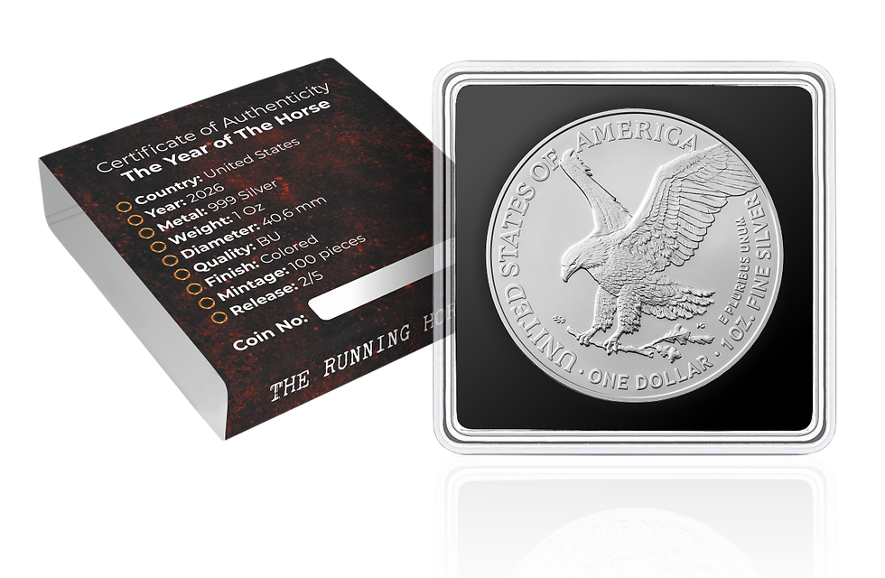 Miniatura: Momentum : Year of the Horse Series 1oz .999 Silver Coin 1$ USA 2026