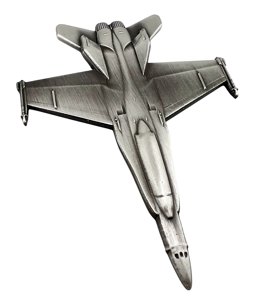 Miniatura: Fighter Jet Shaped - 1 oz .999 Silver Coin - $20 Liberia 2024