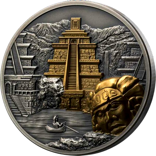 Miniatura: EL DORADO - Epickie Miejsca - Srebrna Moneta 3 Oz 20 $ Wyspy Cooka 2022