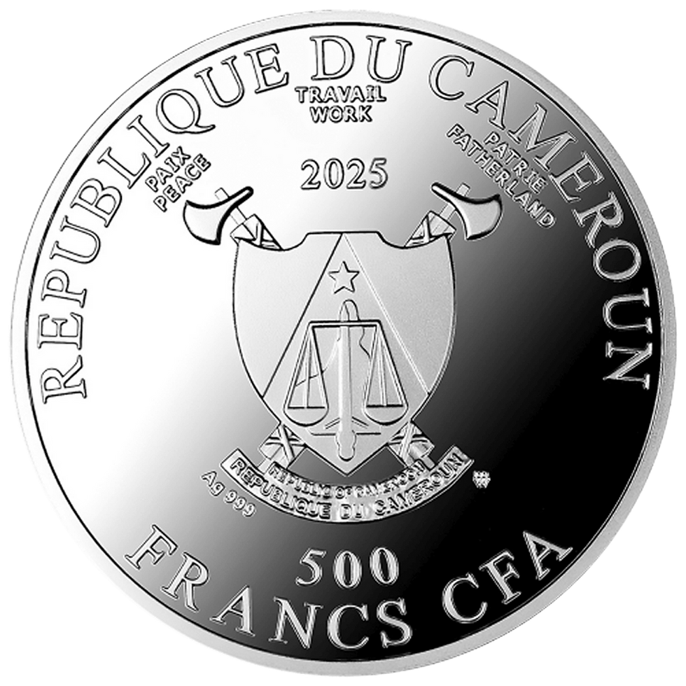 Miniatura: Wedding Silver Coin 500 Francs CFA Cameroon 2025