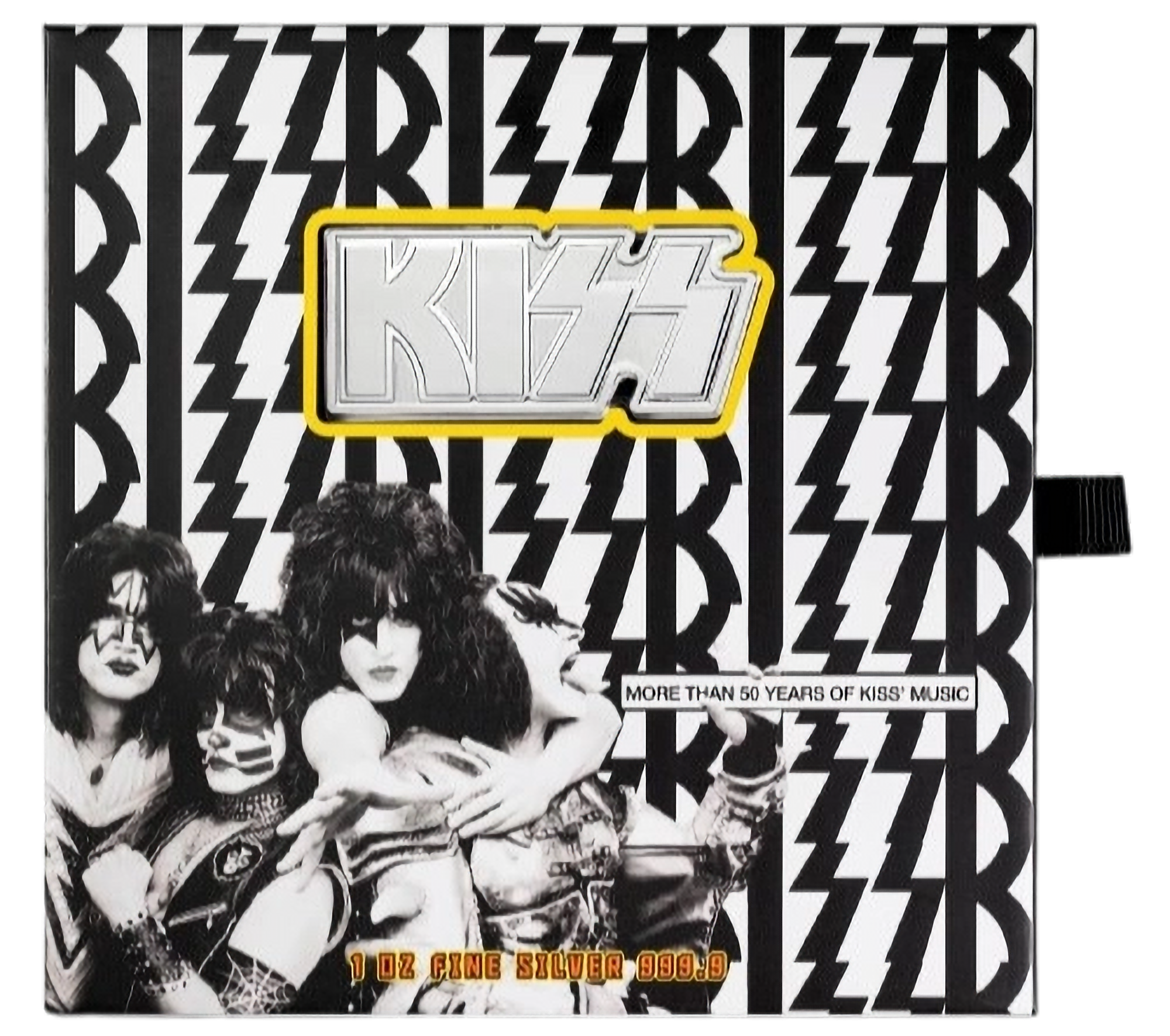 2024 50 Years of KISS 1 oz Silver Proof-Like Shaped Token By Pamp