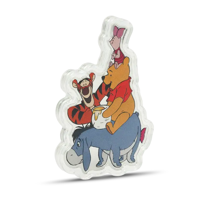 Miniatura: Winnie the Pooh - Friends Love Hunny Too - 2oz .999 Silver Coin - 2$ Niue 2025