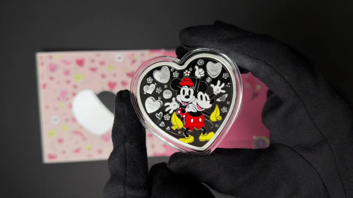 Disney I Love Us - Mickey Mouse and Minnie Mouse 1oz .999 Silver