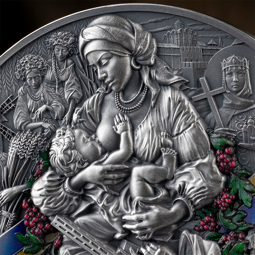 Thumbnail: Ukraine. Battle Hardened 2.0 - 2 oz Antique finish Silver 10 Cedis Ghana 2025
