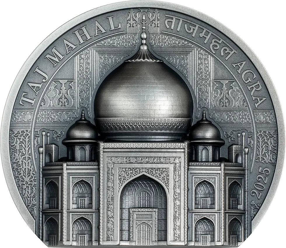 Thumbnail: TAJ MAHAL Historical Monuments 2 Oz Silver Coin 10$ Cook Islands 2025