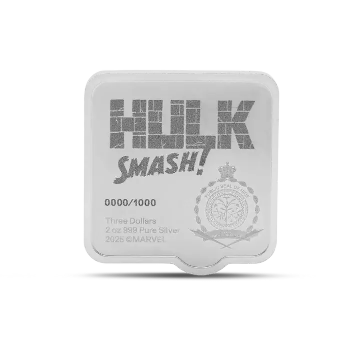 Miniaturbild: Marvel – Hulk Smash Coin 2oz Silver Coin $3 Niue 2025