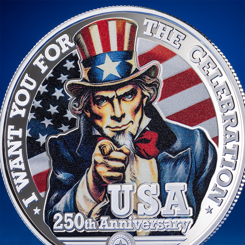 Miniaturbild: Uncle Sam 1/2oz .999 silver coin 1$ Niue 2026