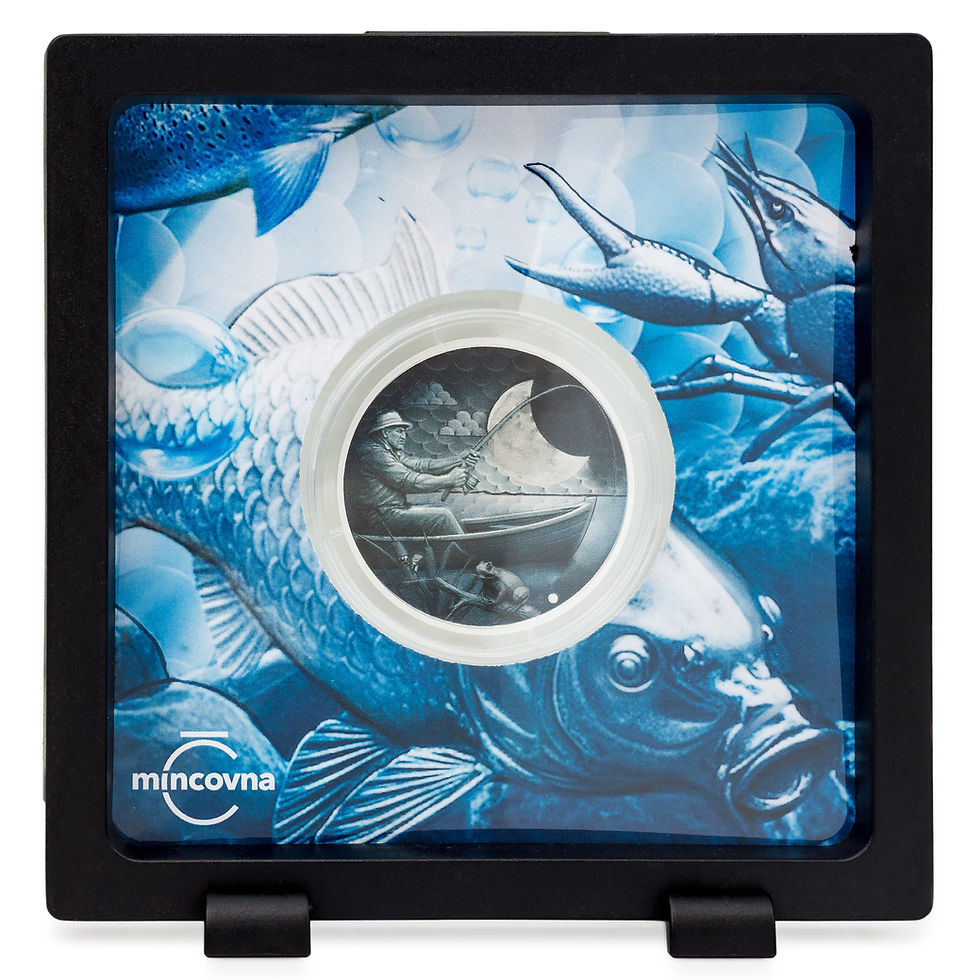 Miniatura: 2026 Czech Mint Fishing 1 Oz .999 Silver Coin