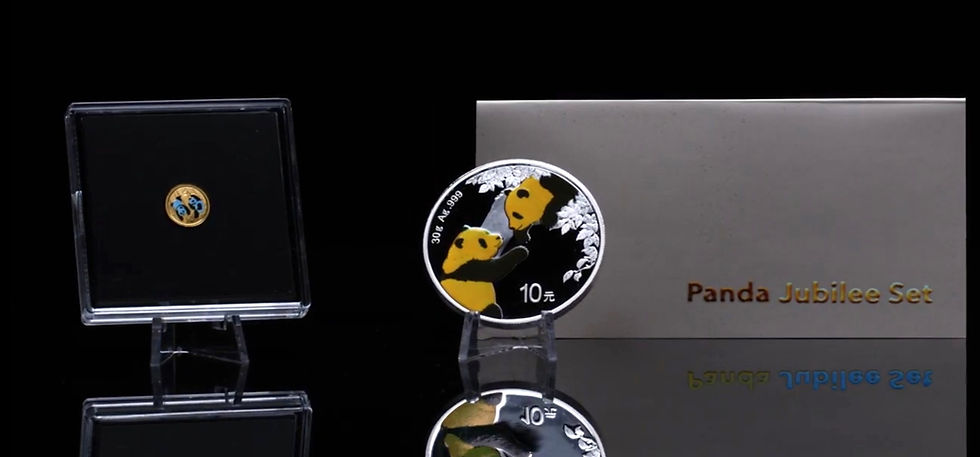 Miniatura: Panda Jubilee Set 1g .999 Gold and 30g 999 Silver China 2022/2023